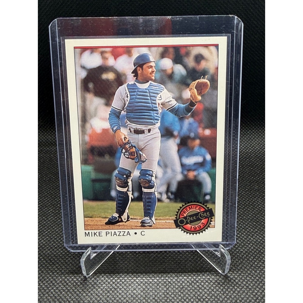 1993 O-Pee-Chee Premier Mike Piazza #26 Los Angeles Dodgers Rookie Card NM